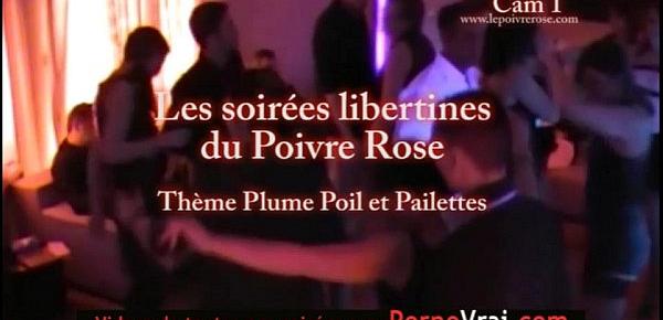  Part 05 Spy cam french private party! Camera espion plumes poils paillettes